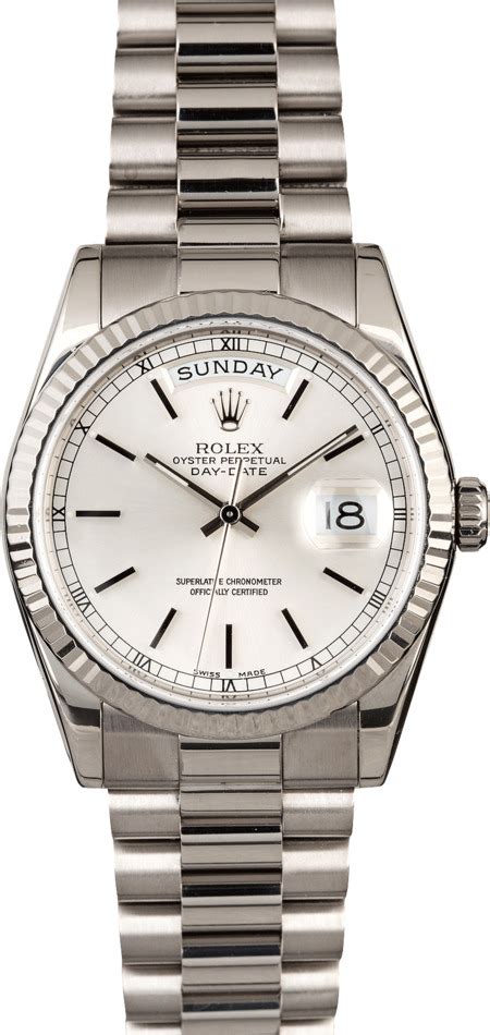 rolex 118 239|white gold day date 36.